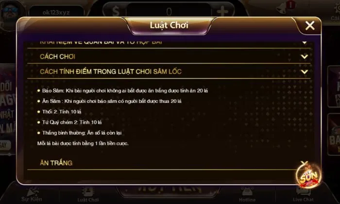 Quy tắc tính điểm